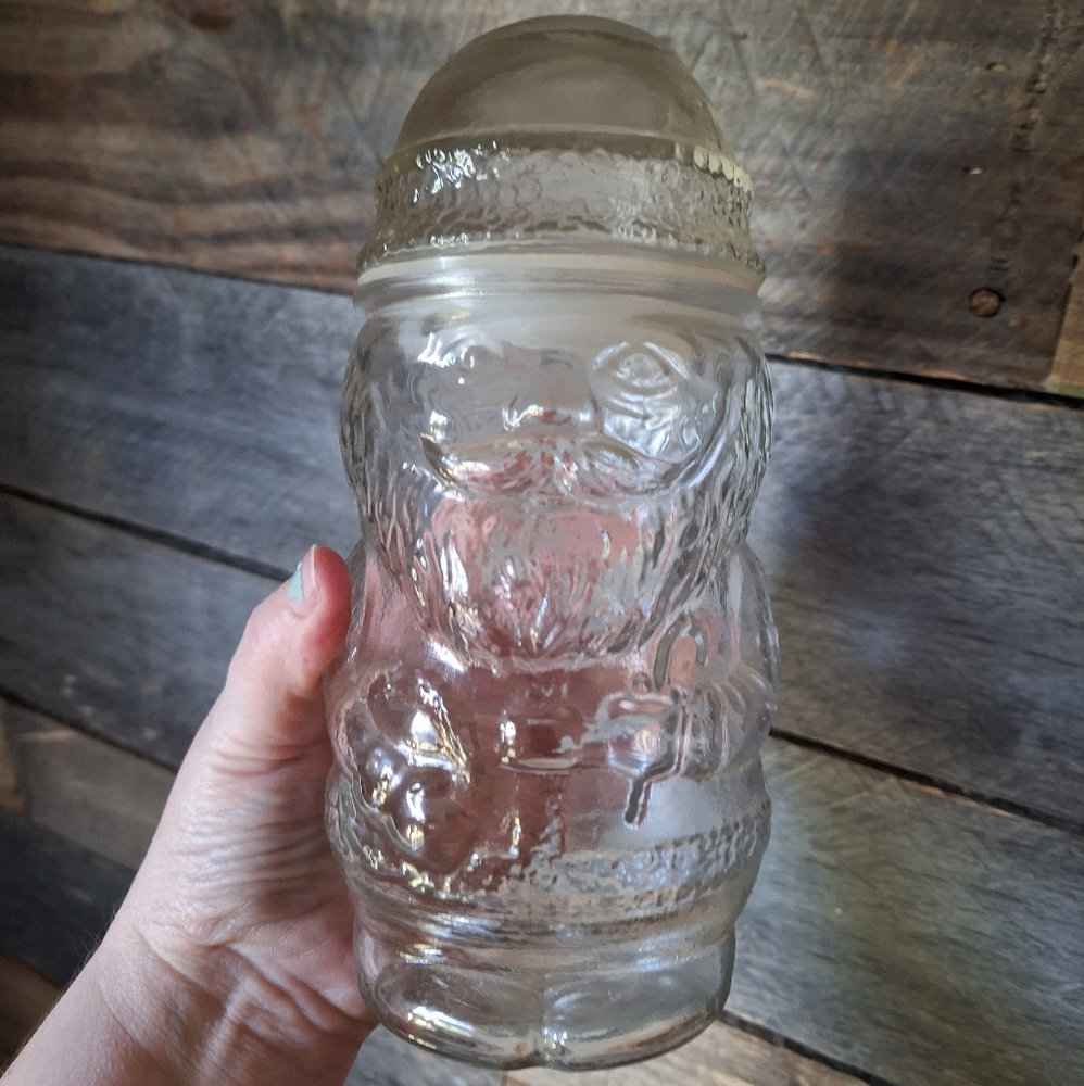 Vintage Santa candy jar
